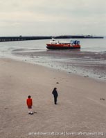 AP1-88 hovercraft at Ryde hoverport -  (credit: The <a href='http://www.hovercraft-museum.org/' target='_blank'>Hovercraft Museum Trust</a>).